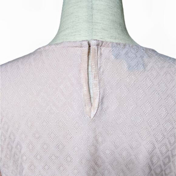 Metaphor Geometric Diamond Pattern Pink Blouse S - Picture 6 of 9